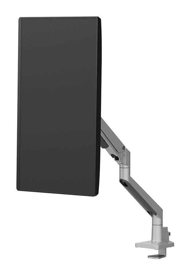 Rca Informatique - image du produit : NEXT SLIM DESK MOUNT SINGLE DISPLAY TOPFIX CLAMP/GROMM SILVE