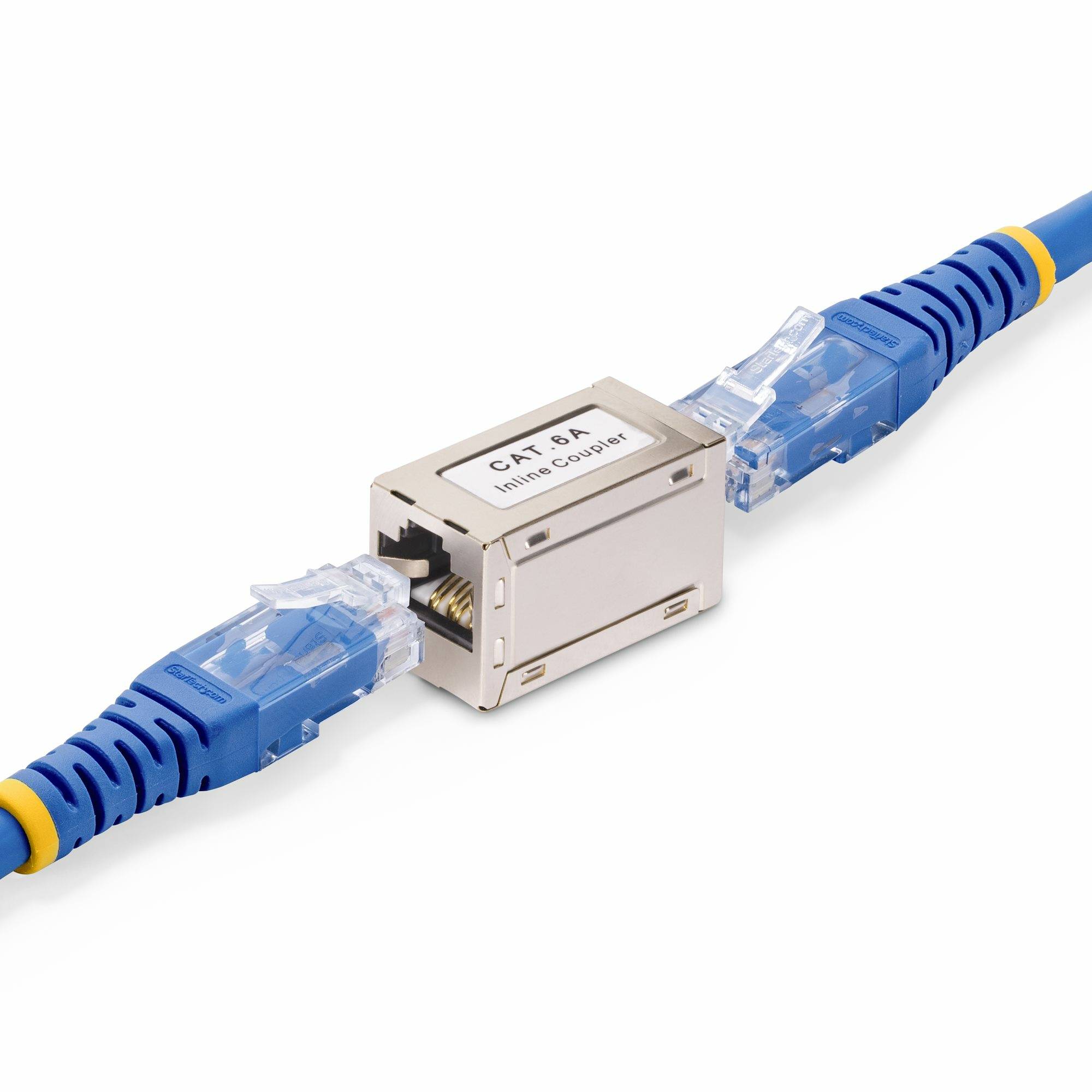 Rca Informatique - image du produit : SHIELDED RJ45 COUPLER CAT6A ETHERNET COUPLER F/F