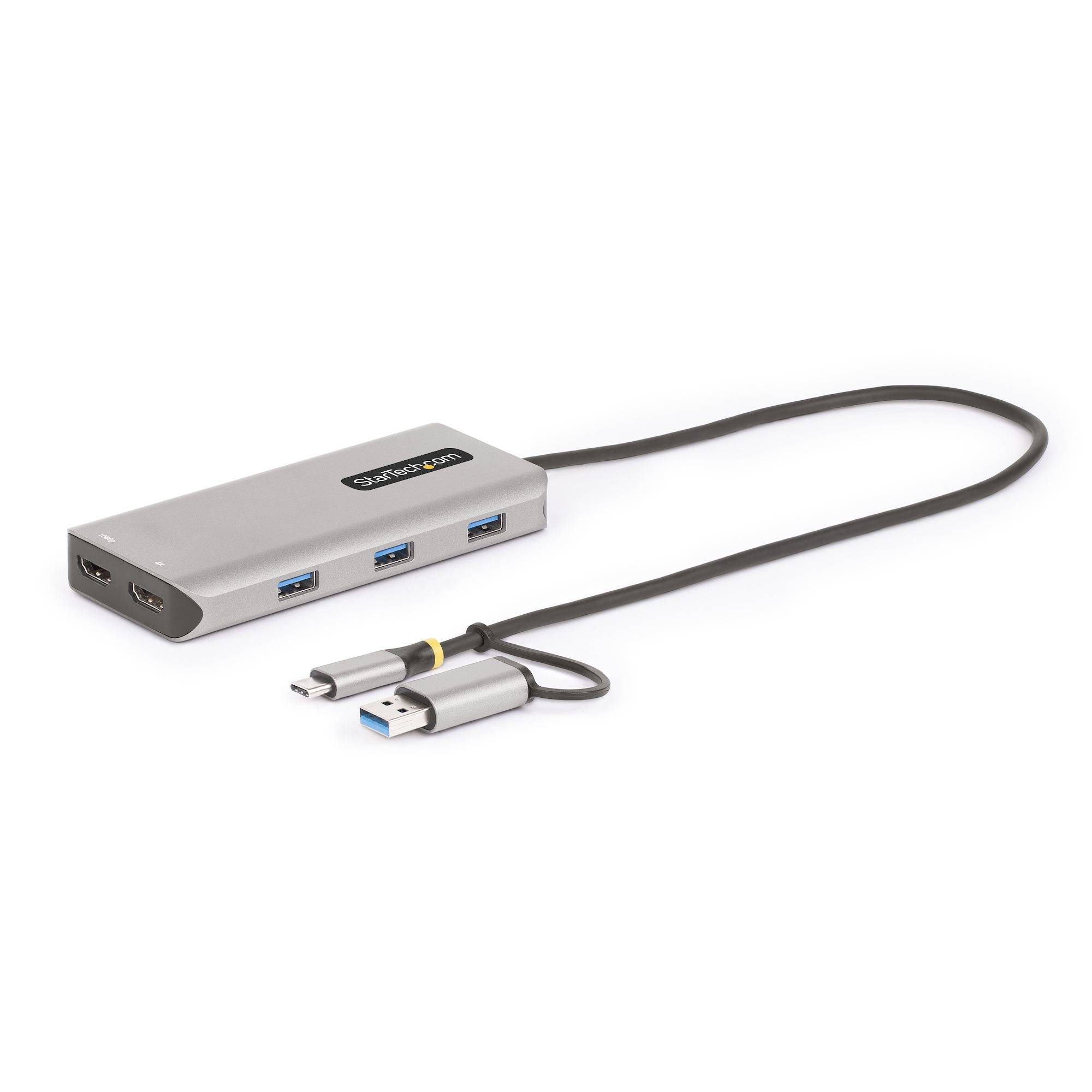 Rca Informatique - Image du produit : USB-C / USB-A MULTIPORT ADAPTER 3-PORT USB HUB MINI TRAVEL DOCK