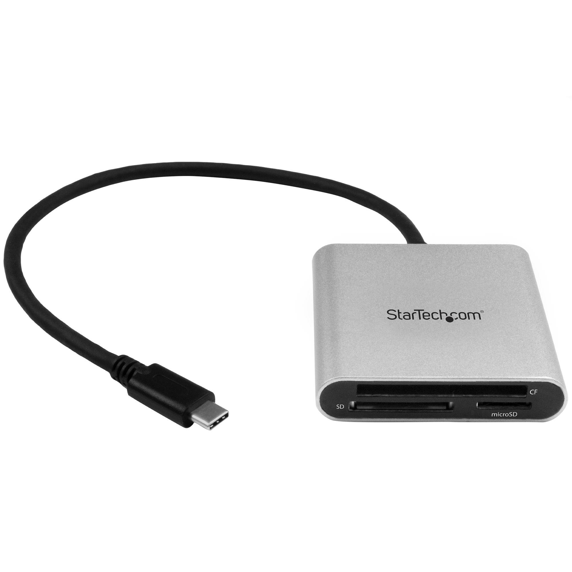 Rca Informatique - image du produit : LECTEUR MULTICARTES USB 3.0 AVEC USB-C - SD MICROSD CF     I