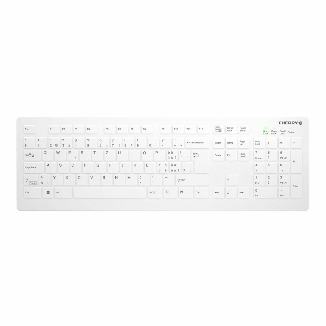 Rca Informatique - image du produit : AK-C8112 MEDICAL KEYBOARD WL WHITE