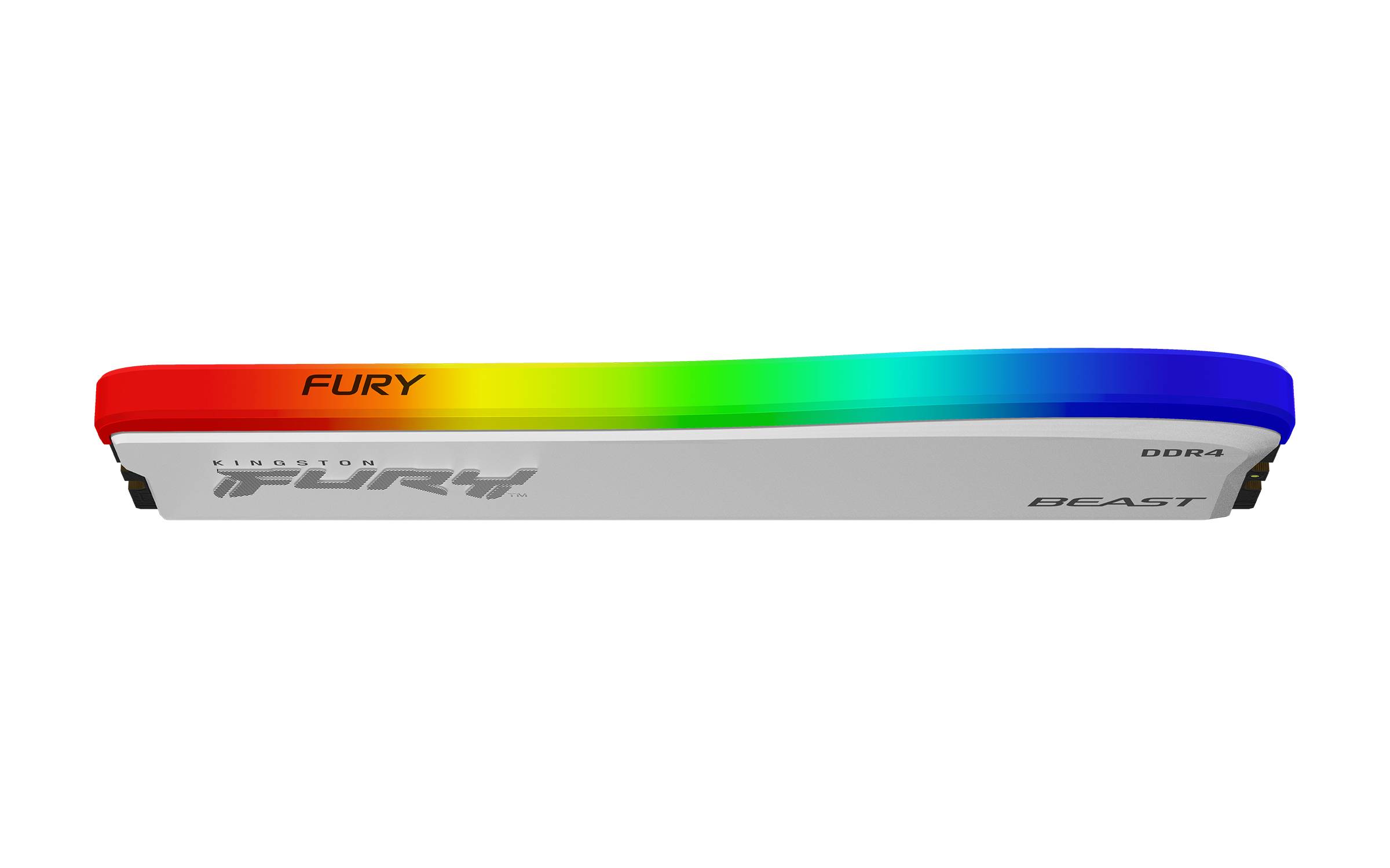 Rca Informatique - image du produit : 8GB DDR4-3200MT/S CL16 DIMM FURY BEAST WHITE RGB SE