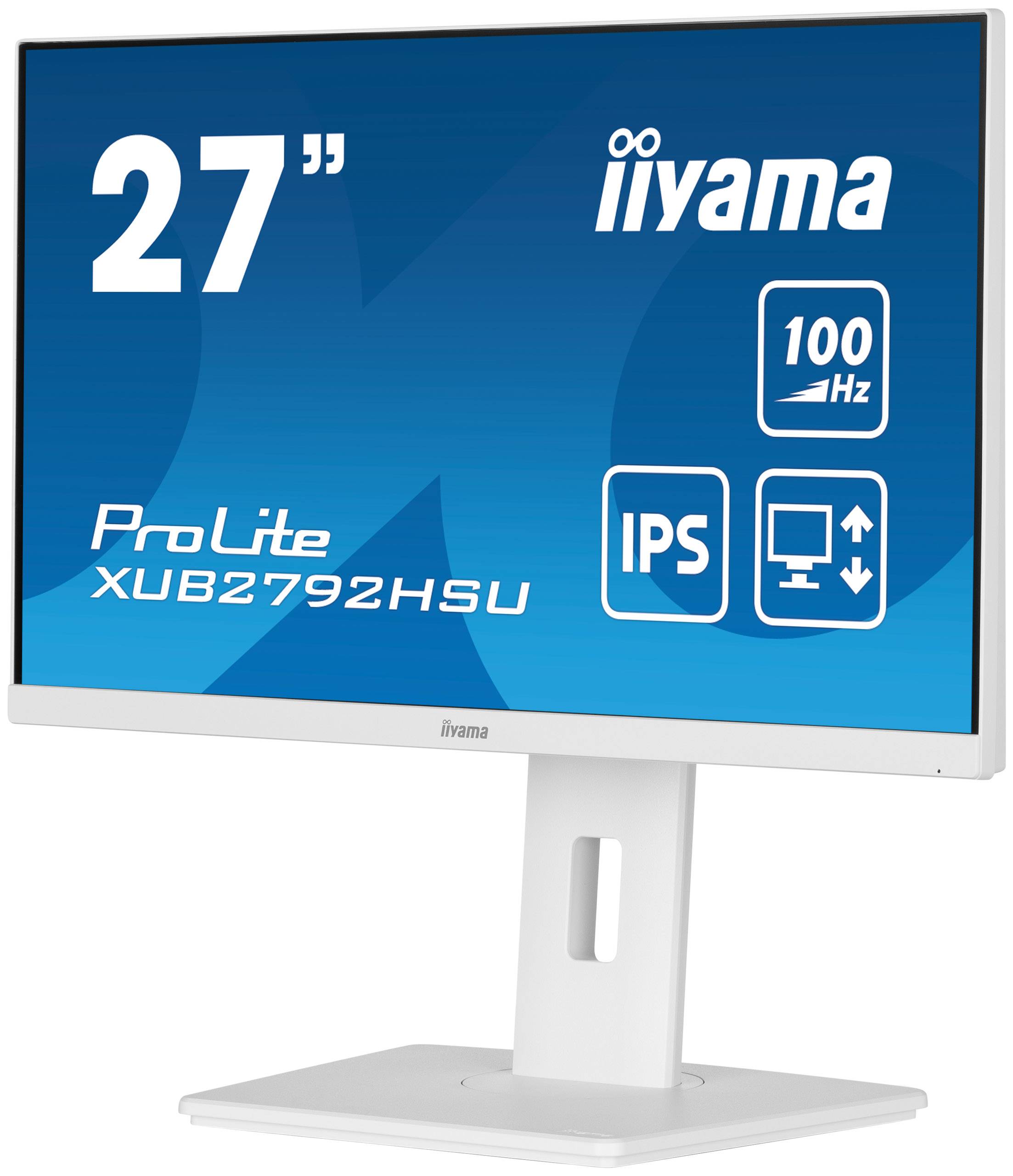 Rca Informatique - image du produit : XUB2792HSU-W6 27IN IPS FHD 250CD/HDMI/DP/4USB/HAS/WHITE