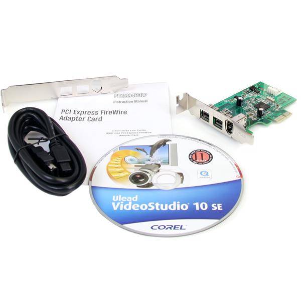 Rca Informatique - image du produit : CARTE FIREWIRE 3 PORTS PCI EXPRESS 1394 ULTRAPLATE