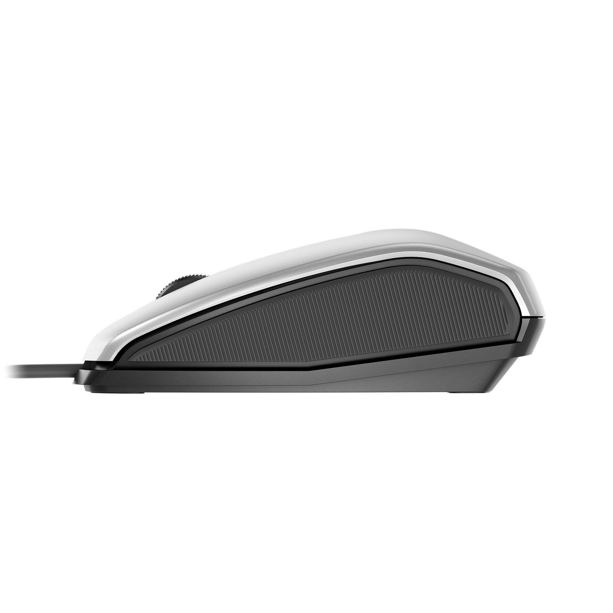 Rca Informatique - image du produit : CHERRY MC 4900 SILVER/BLACK FINGERTIP ID MOUSE USB