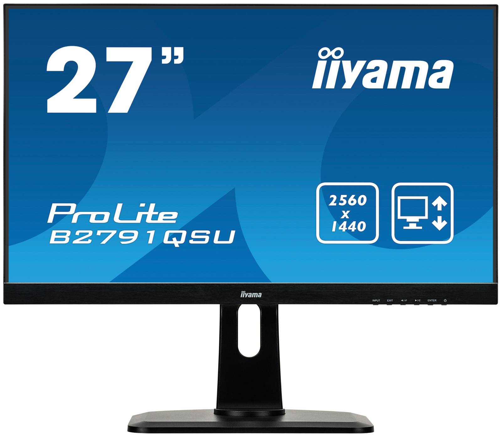 Rca Informatique - Image du produit : B2791QSU-B1 1000:1 DVI HDMI DP 27IN LCD 2560 X 1440 16:9 1MS