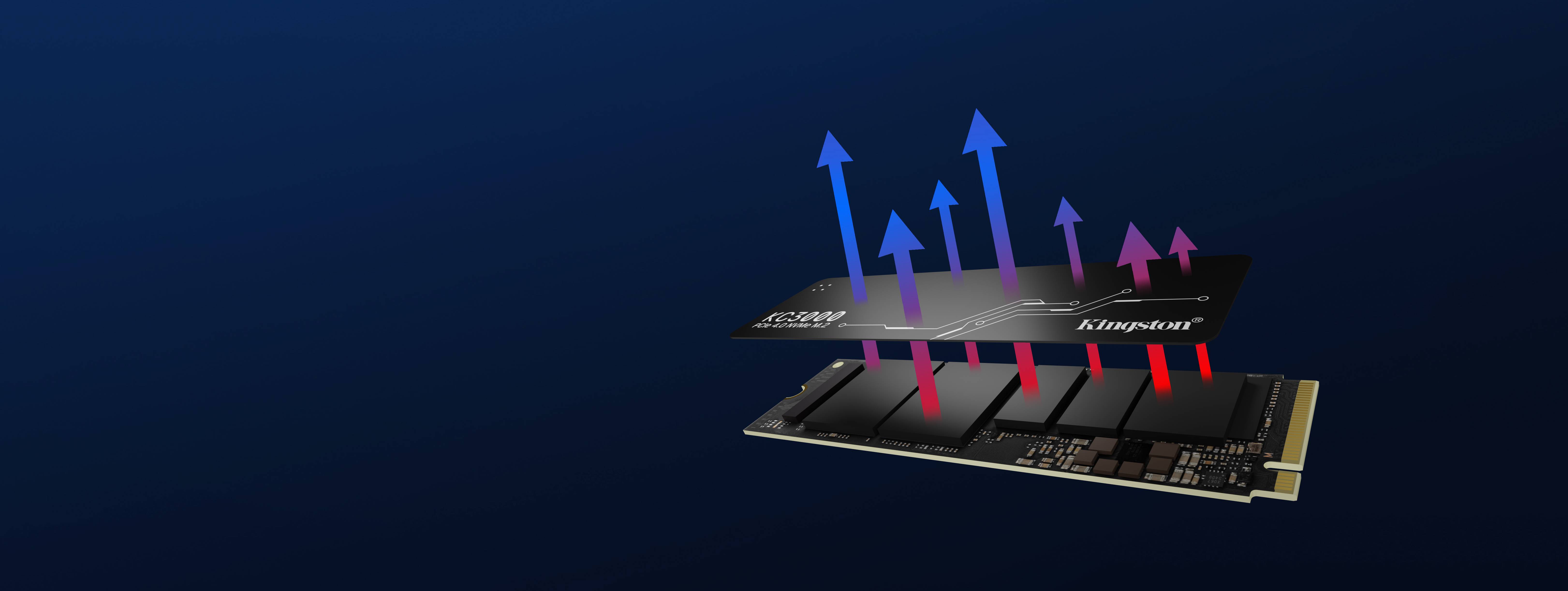 Rca Informatique - image du produit : 512G KC3000 NVME M.2 SSD PCIE 4.0.