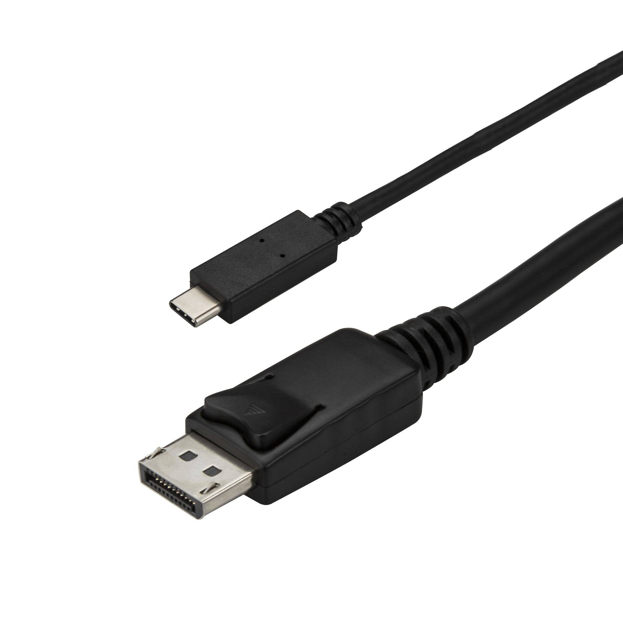 Rca Informatique - image du produit : 3M / 10FT USB C TO DISPLAYPORT CABLE - 4K 60HZ - BLACK