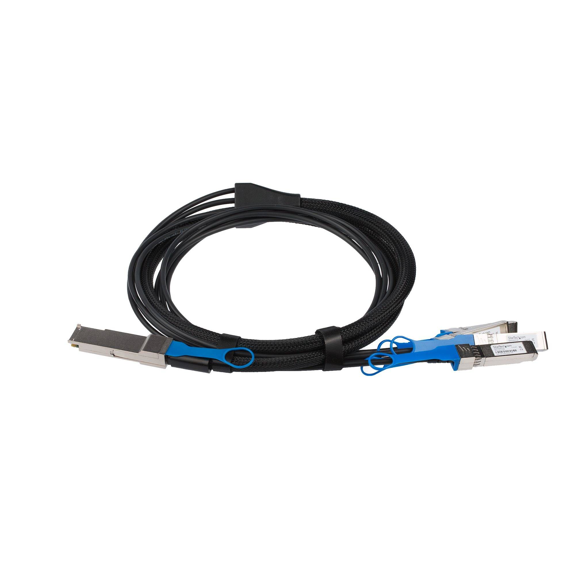 Rca Informatique - image du produit : 2M QSFP+ BREAKOUT CABLE - MSA COMPLIANT - QSFP+ TO 4 SFP+