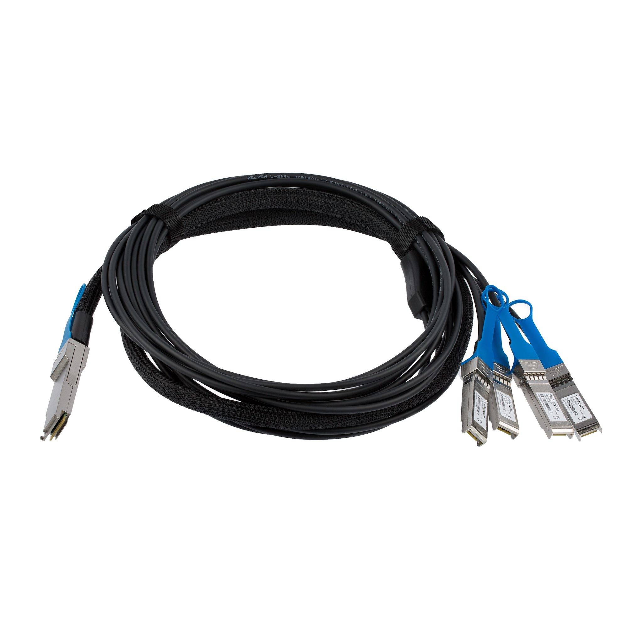 Rca Informatique - image du produit : 3M QSFP+ BREAKOUT CABLE - MSA COMPLIANT - QSFP+ TO 4 SFP+