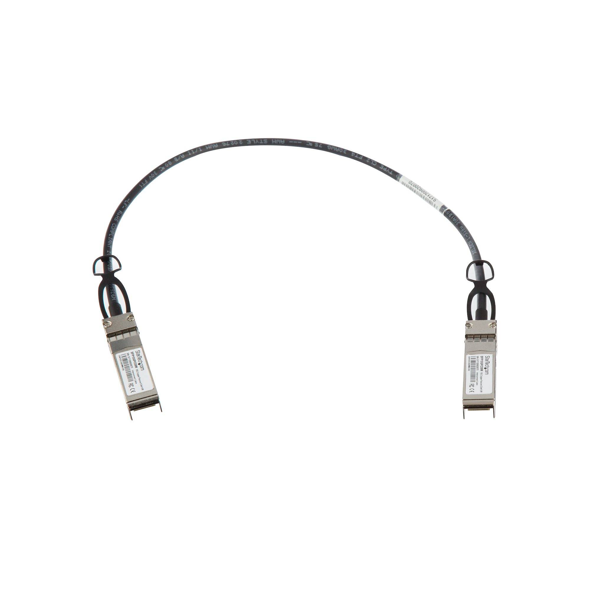 Rca Informatique - image du produit : 0.5M SFP+ DIRECT ATTACH CABLE - MSA COMPLIANT - 10G SFP+