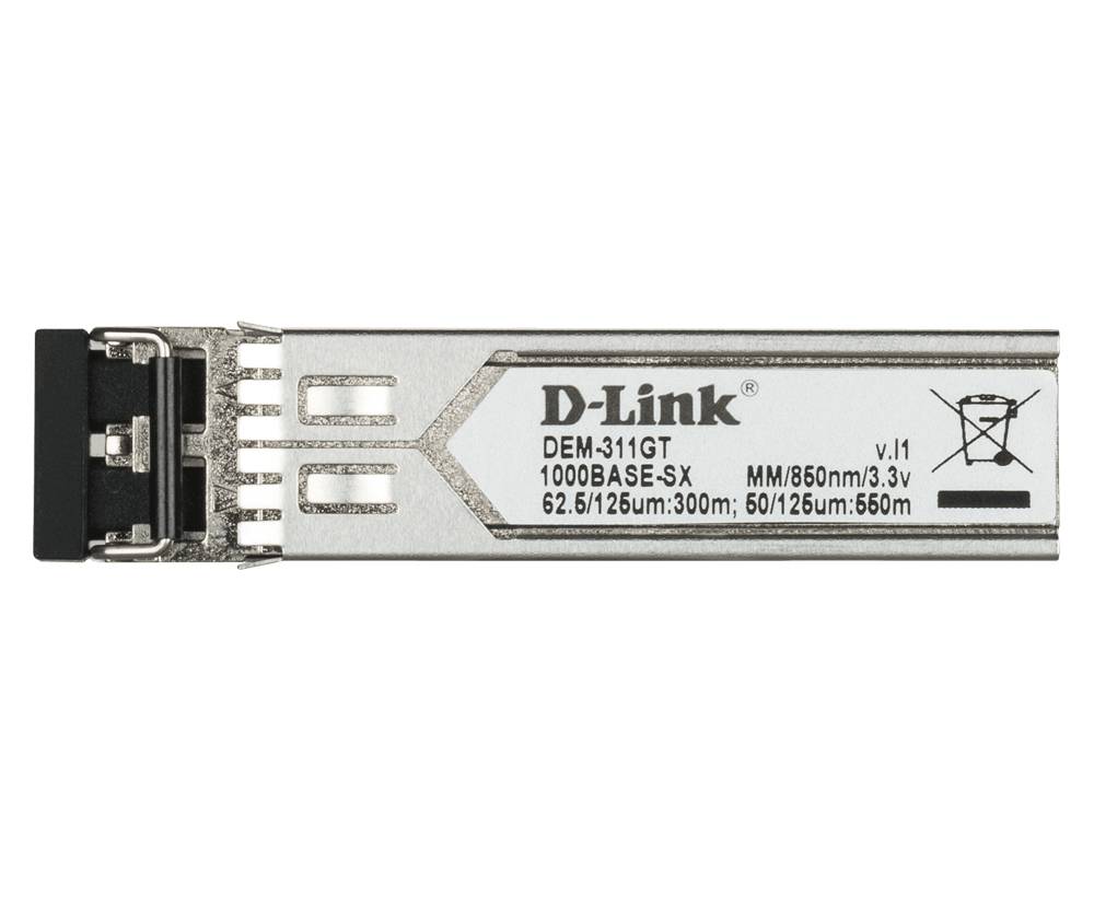 Rca Informatique - image du produit : 1-PORT MINI-GBIC SFP TO 1000BASESX 550M FOR ALL - TRAY O