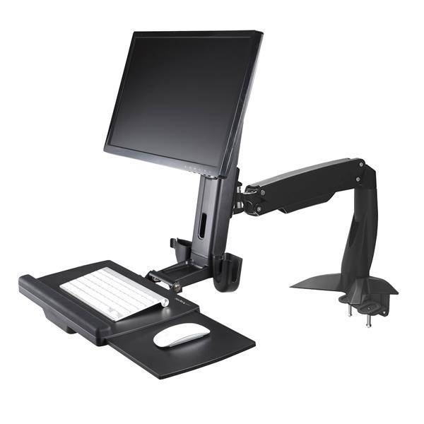 Rca Informatique - image du produit : SIT STAND MONITOR ARM - HEIGHT ADJUSTABLE MONITOR ARMDESK MOUNT