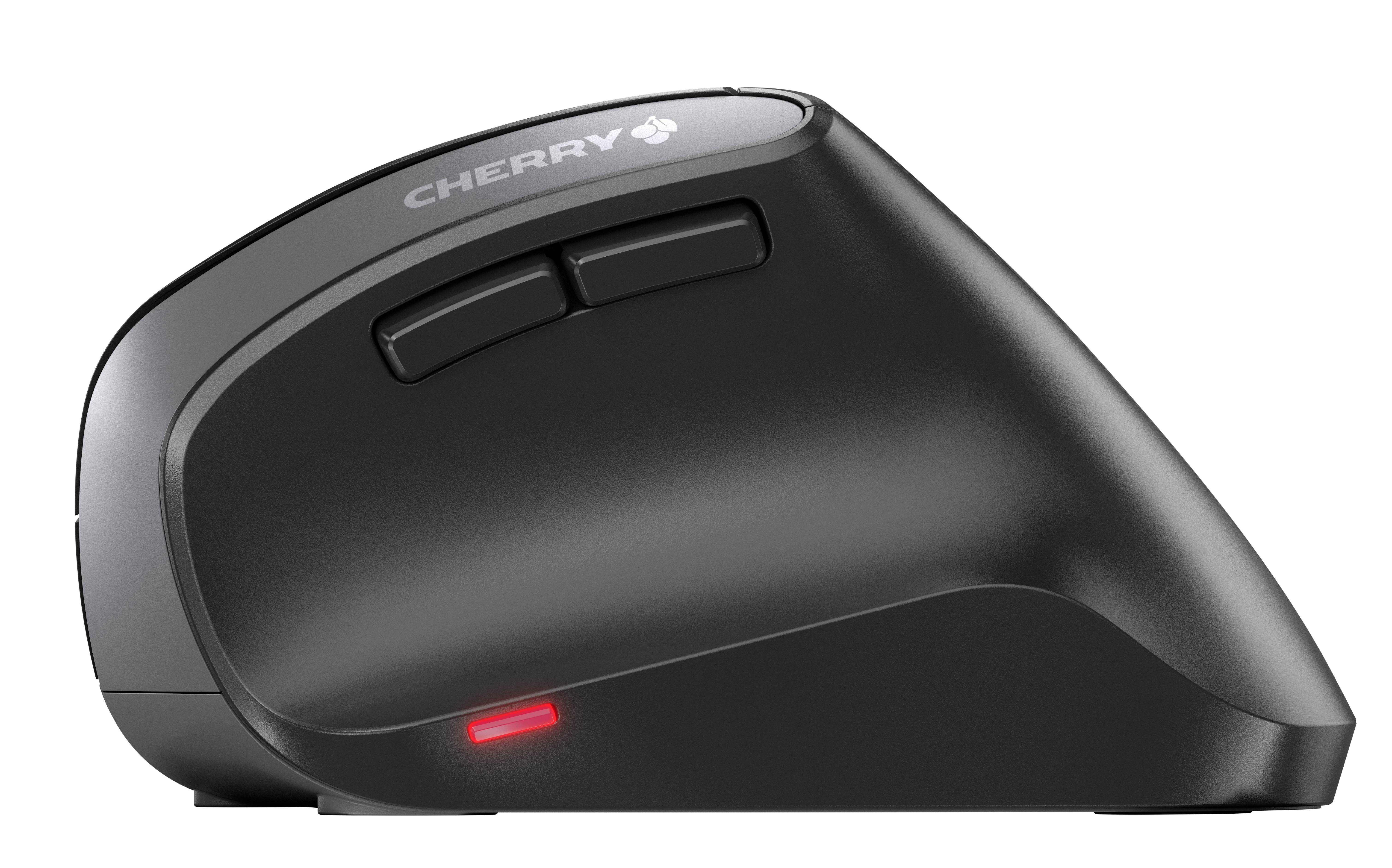 Rca Informatique - image du produit : CHERRY MW 4500 BLACK WIRELESS ERGONOMIC MOUSE USB