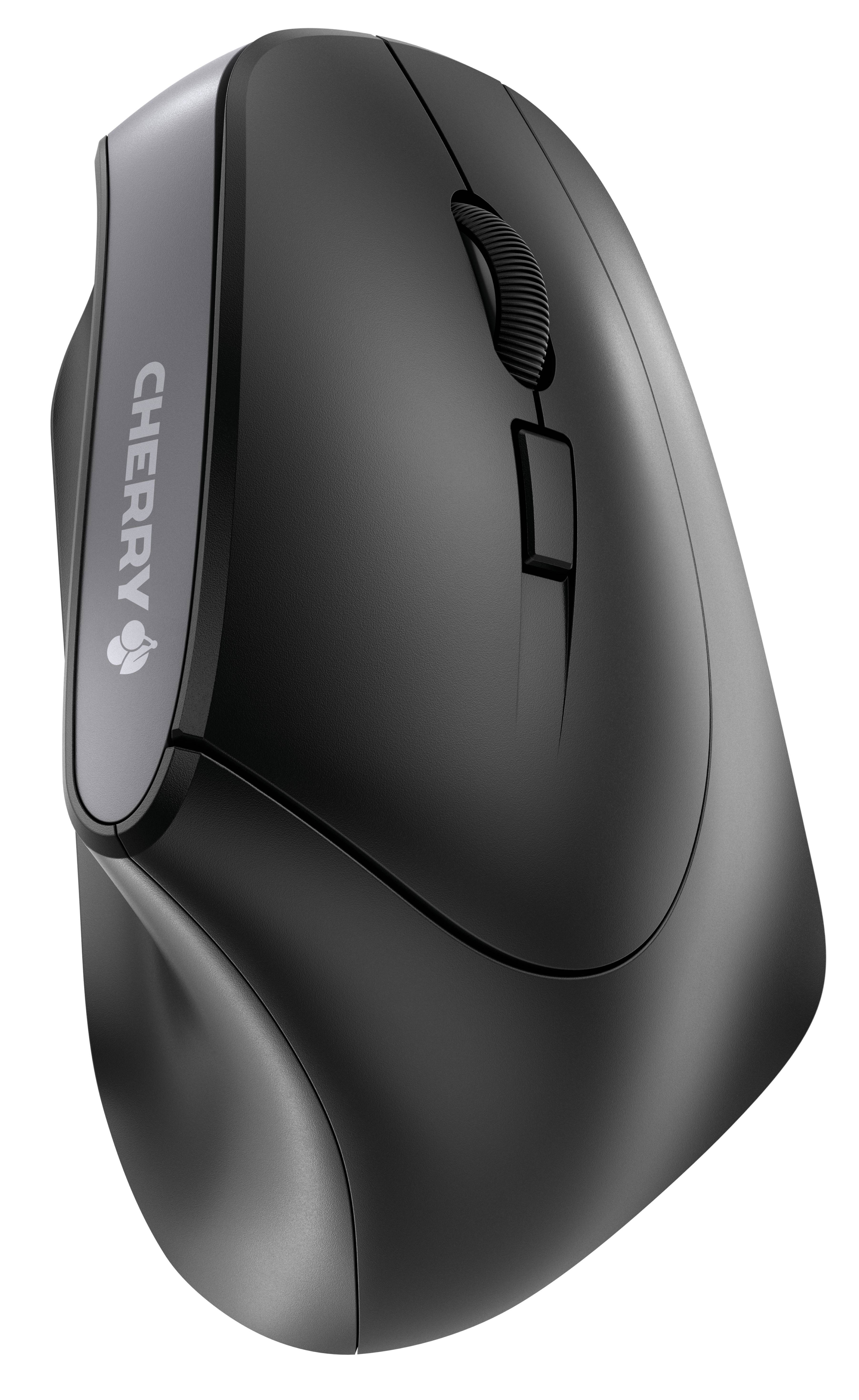 Rca Informatique - Image du produit : CHERRY MW 4500 BLACK WIRELESS ERGONOMIC MOUSE USB