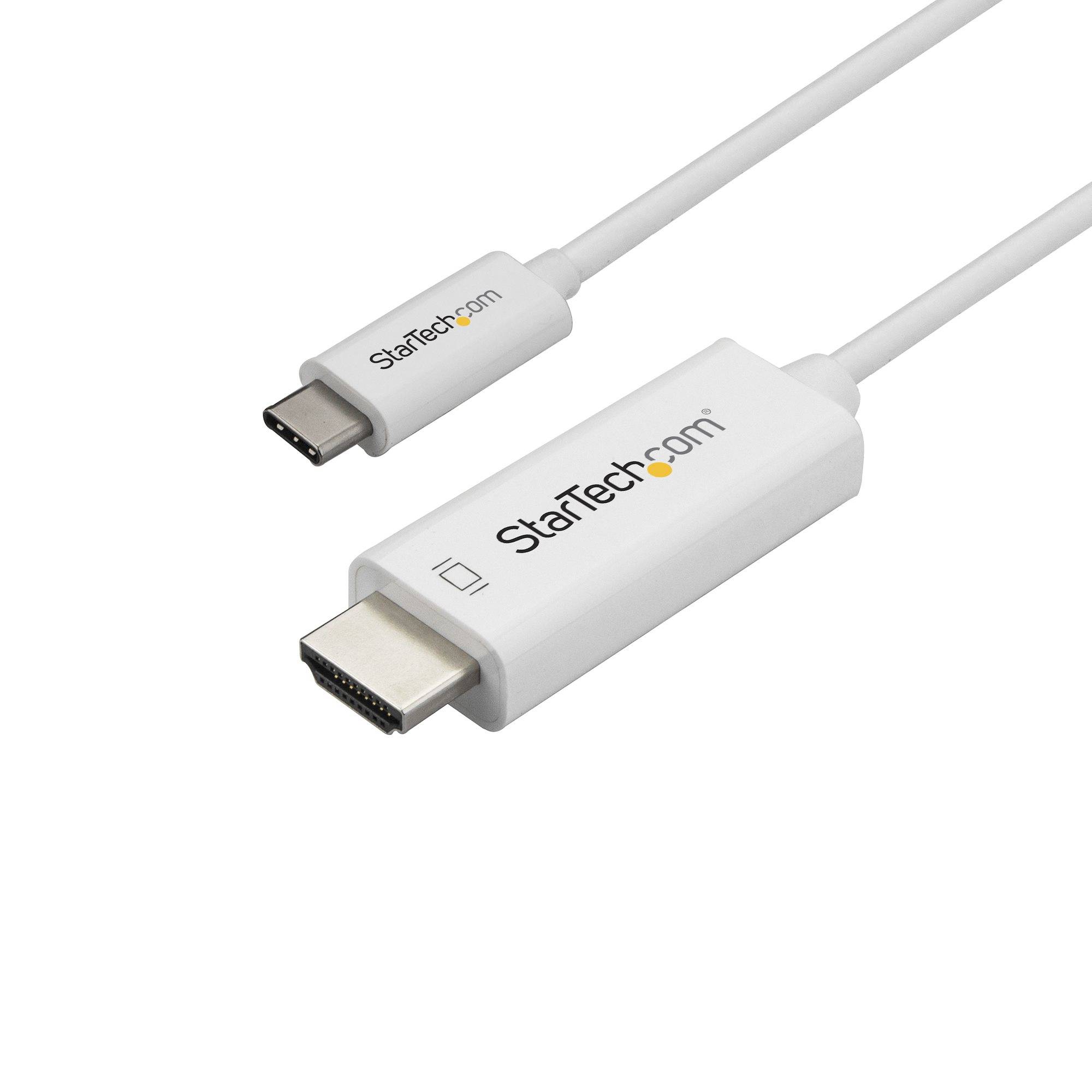 Rca Informatique - Image du produit : 3M / 10FT USB C TO HDMI CABLE - 4K AT 60 HZ - WHITE