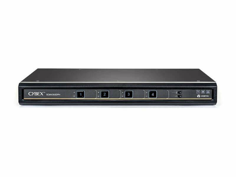 Rca Informatique - Image du produit : CYBEX SC UNIVERSAL DP/H SECURE 4-PORT MULTIVIEWER KVM WITH CAC