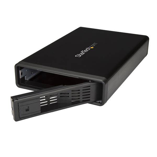 Rca Informatique - image du produit : 3.5IN SATA HARD DRIVE ENCLOSURE USB 3.0/ESATA - TRAYLESS - METAL