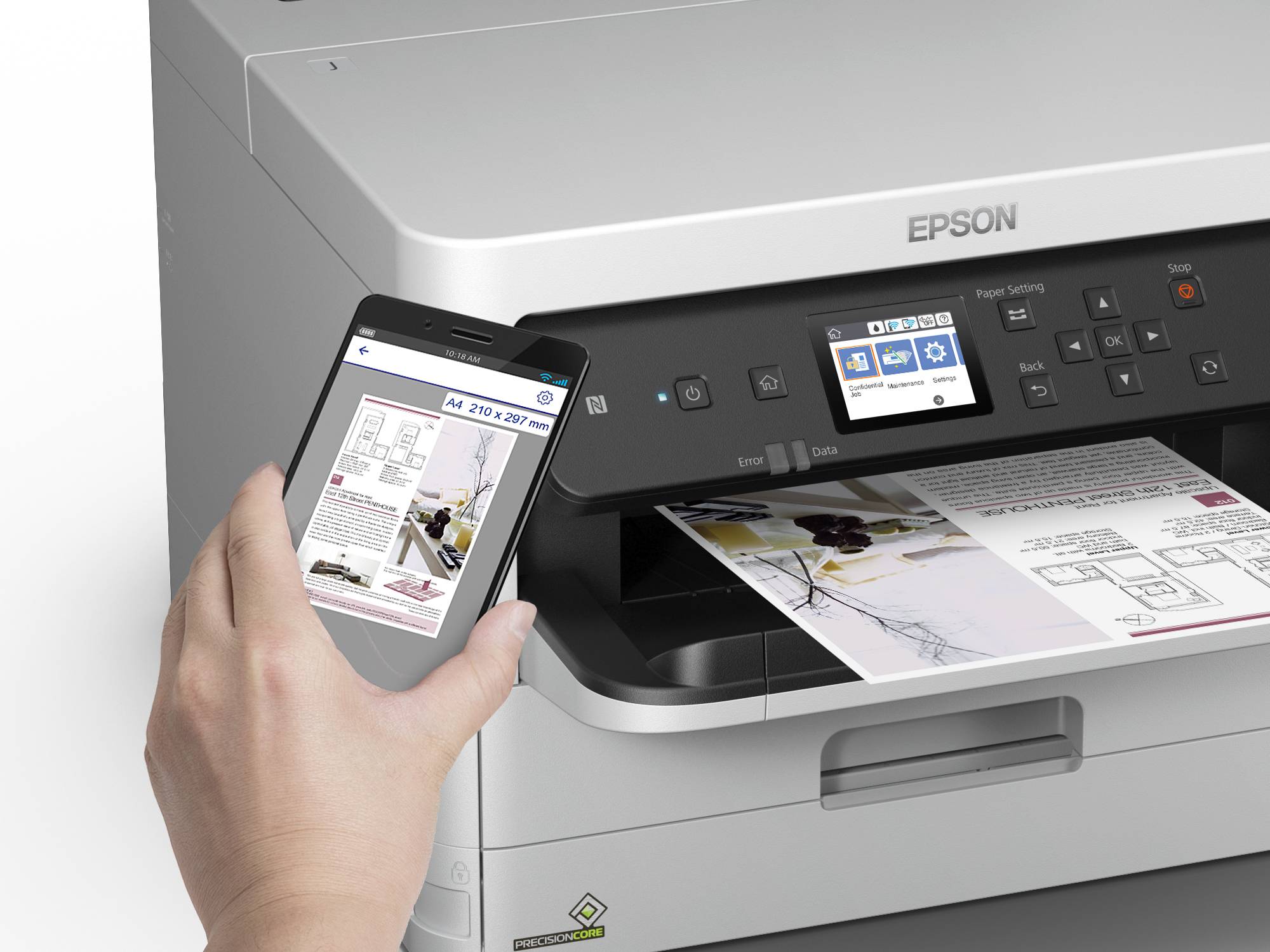 Rca Informatique - image du produit : WORKFORCE PRO WF-C5290DW BUSINESS INKJET