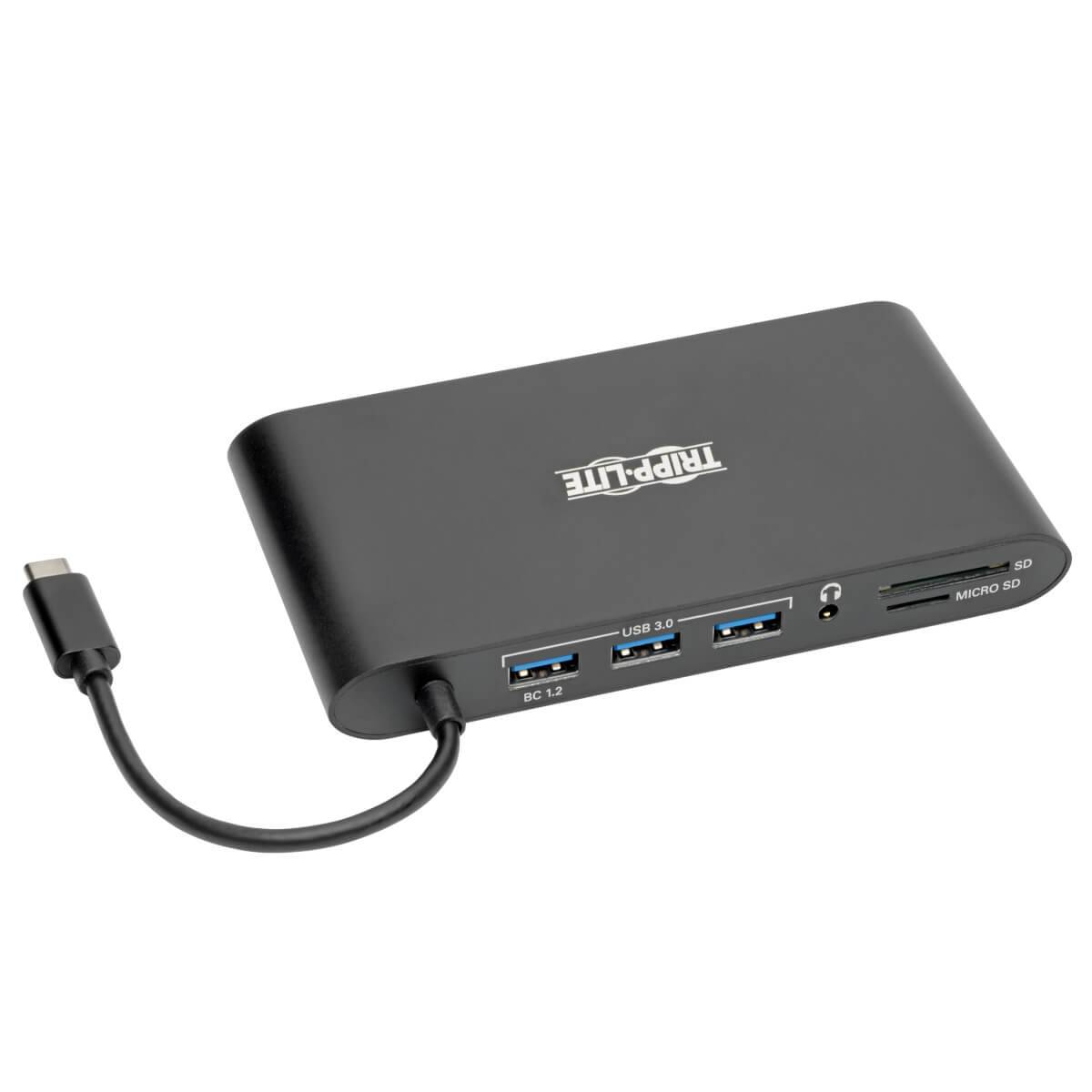 Rca Informatique - image du produit : USB-C LAPTOP DOCKING STATION TYPE-C HDMI VGA THUNDERB 3BLACK