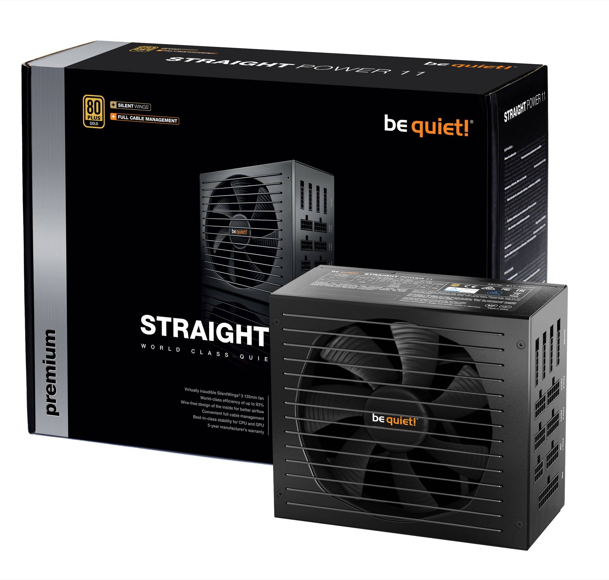 Rca Informatique - image du produit : STRAIGHT POWER 11 850W 80PLUS GOLD POWER SUPPLY