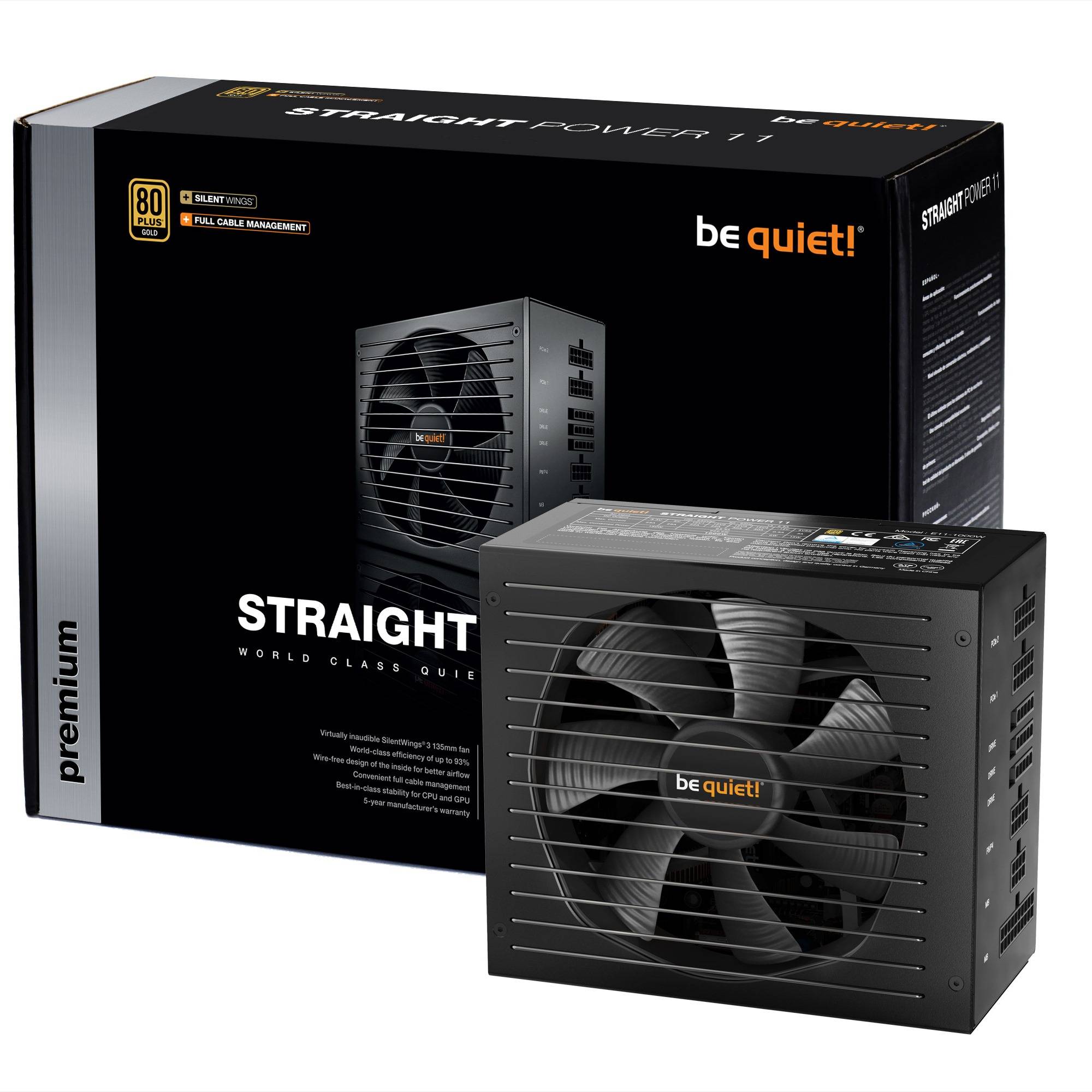 Rca Informatique - image du produit : STRAIGHT POWER 11 550W 80PLUS GOLD POWER SUPPLY