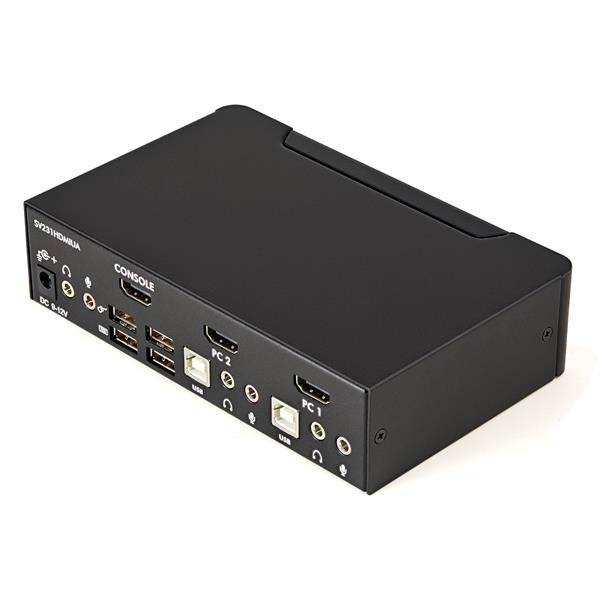 Rca Informatique - image du produit : COMMUTATEUR KVM USB HDMI AVEC AUDIO - 2 PORTS