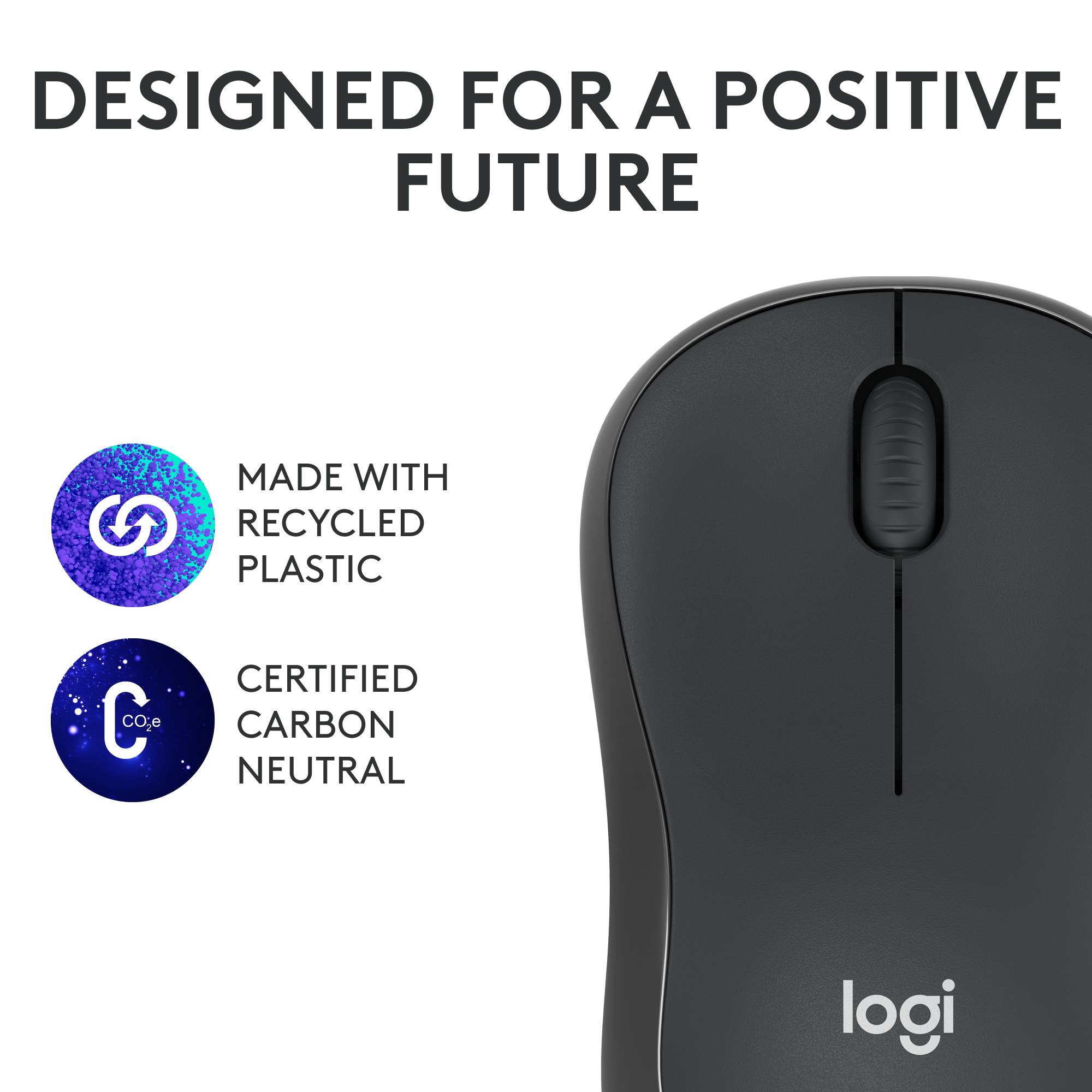 Rca Informatique - image du produit : LOGITECH M240 SILENT BT MOUSE GRAPHITE - EMEA-808