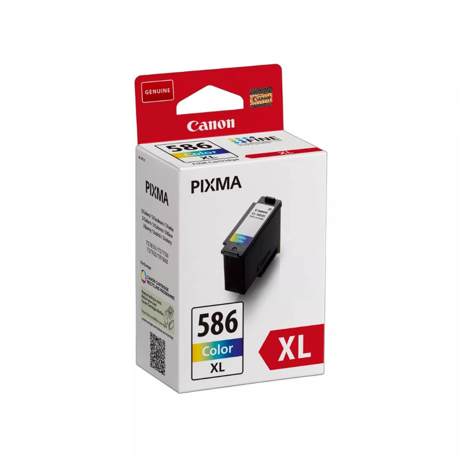 Rca Informatique - image du produit : CL-586XL EUR COLOR XL INK CARTRIDGE