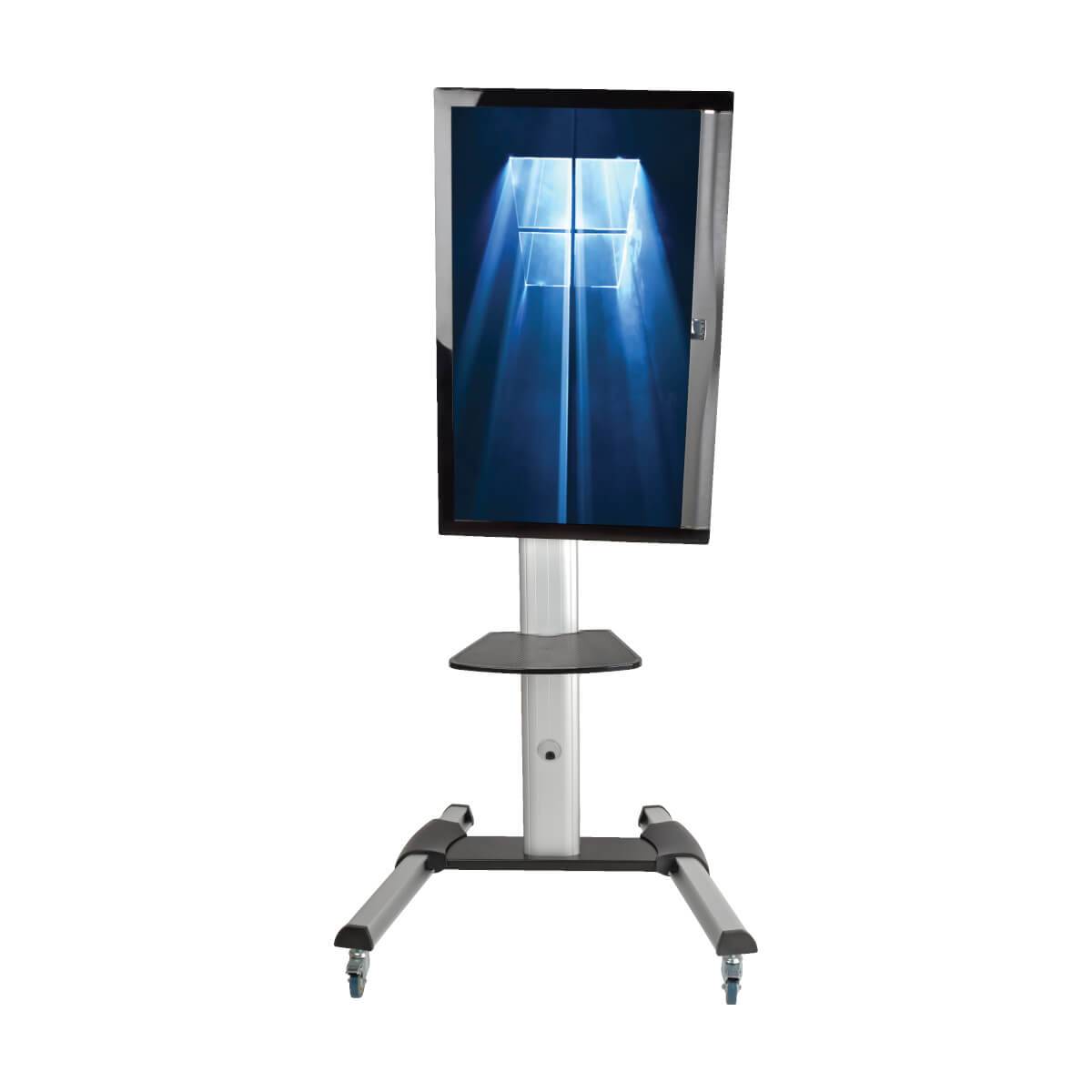 Rca Informatique - image du produit : MOBILE FLAT PANEL FLOOR STAND FOR 32 - 70IN TVS + MONIRS