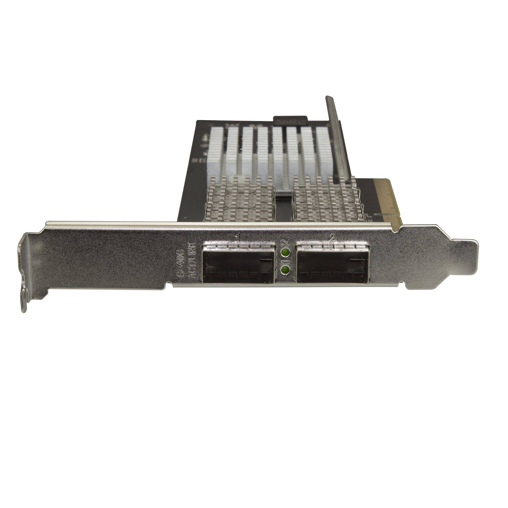 Rca Informatique - image du produit : DUAL-PORT QSFP+ SERVER NIC CARD PCIE - INTEL XL710 CHIP-40GB NIC