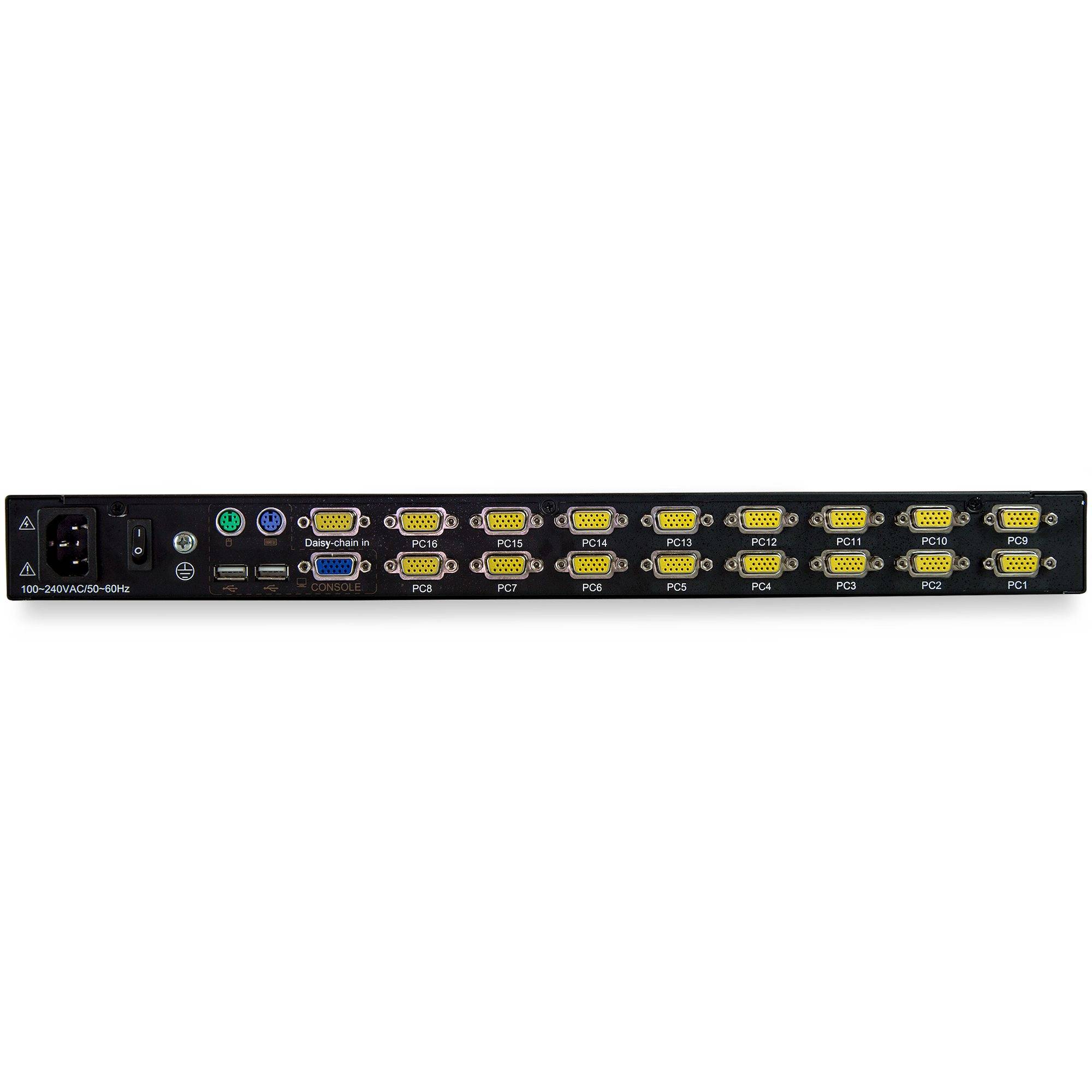 Rca Informatique - image du produit : 16PORT RACKMOUNT KVM CONSOLE 17IN LCD /CBLS INCL QWERTY