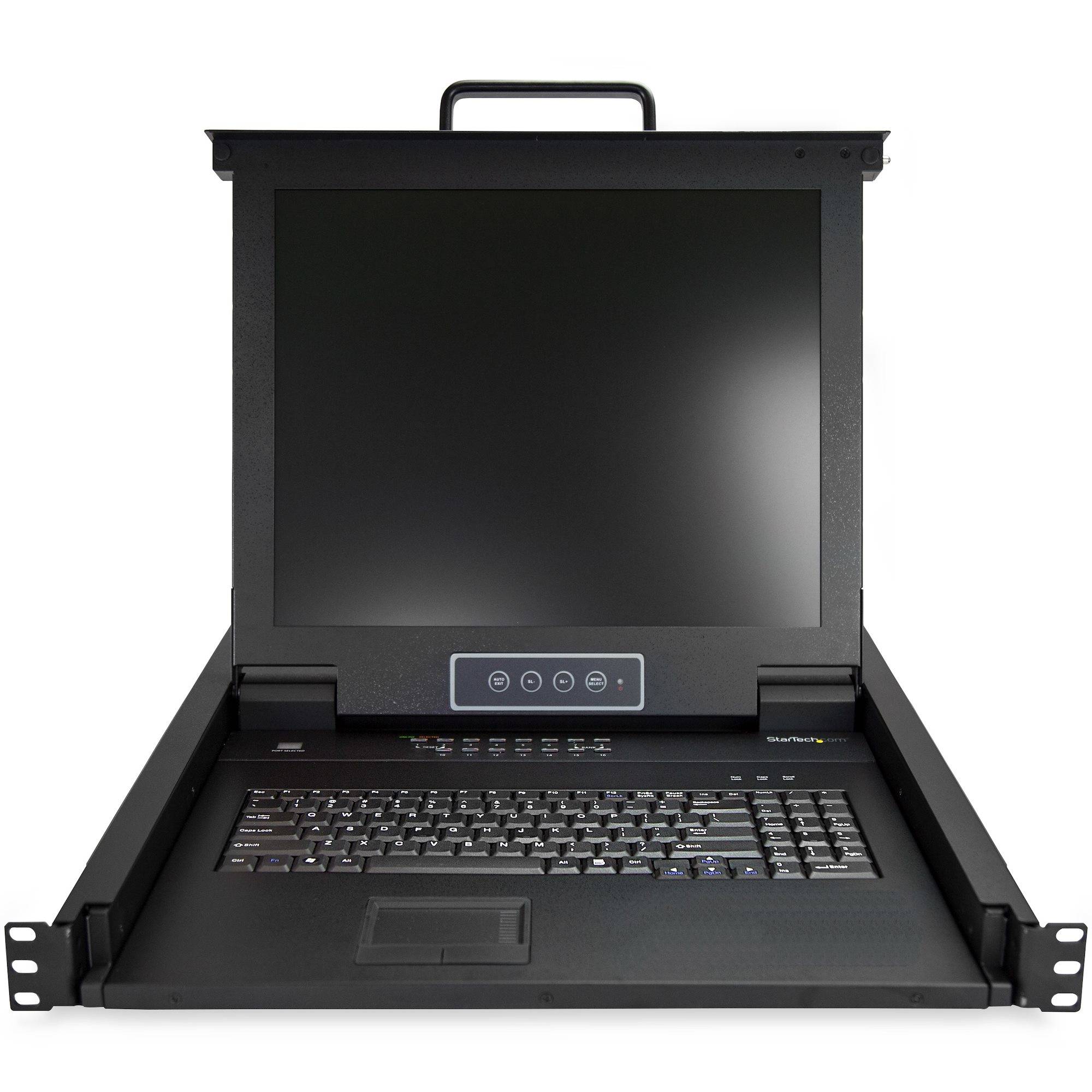 Rca Informatique - image du produit : 16PORT RACKMOUNT KVM CONSOLE 17IN LCD /CBLS INCL QWERTY