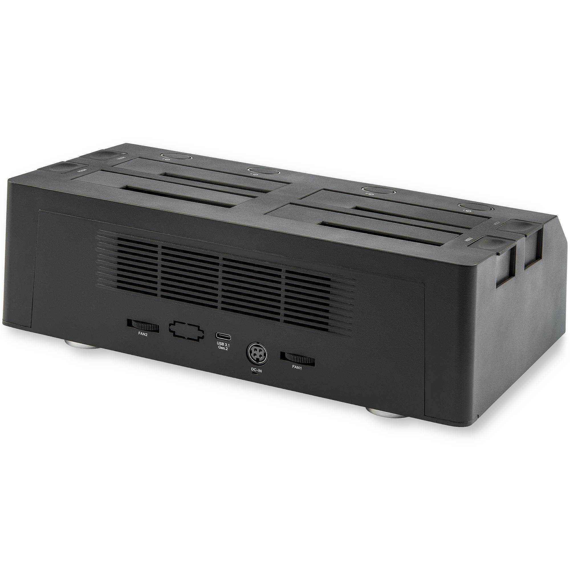 Rca Informatique - image du produit : 4 BAY SATA HDD DOCKING STATION 2.5/3.5INCH SSD/HDD USB C USB-A