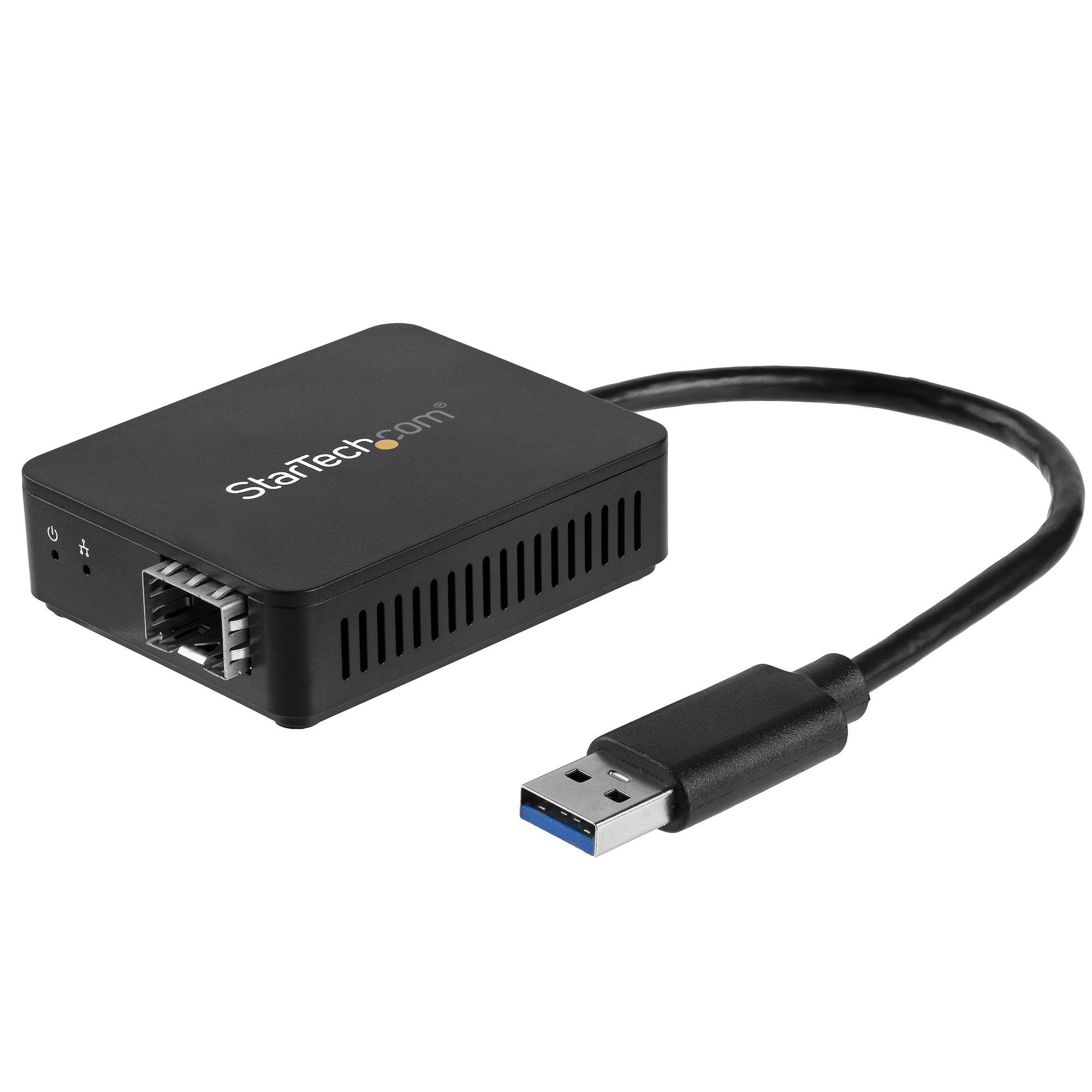 Rca Informatique - Image du produit : USB TO FIBER OPTIC CONVERTER USB 3.0-OPEN SFP 1000BASE-SX/LX