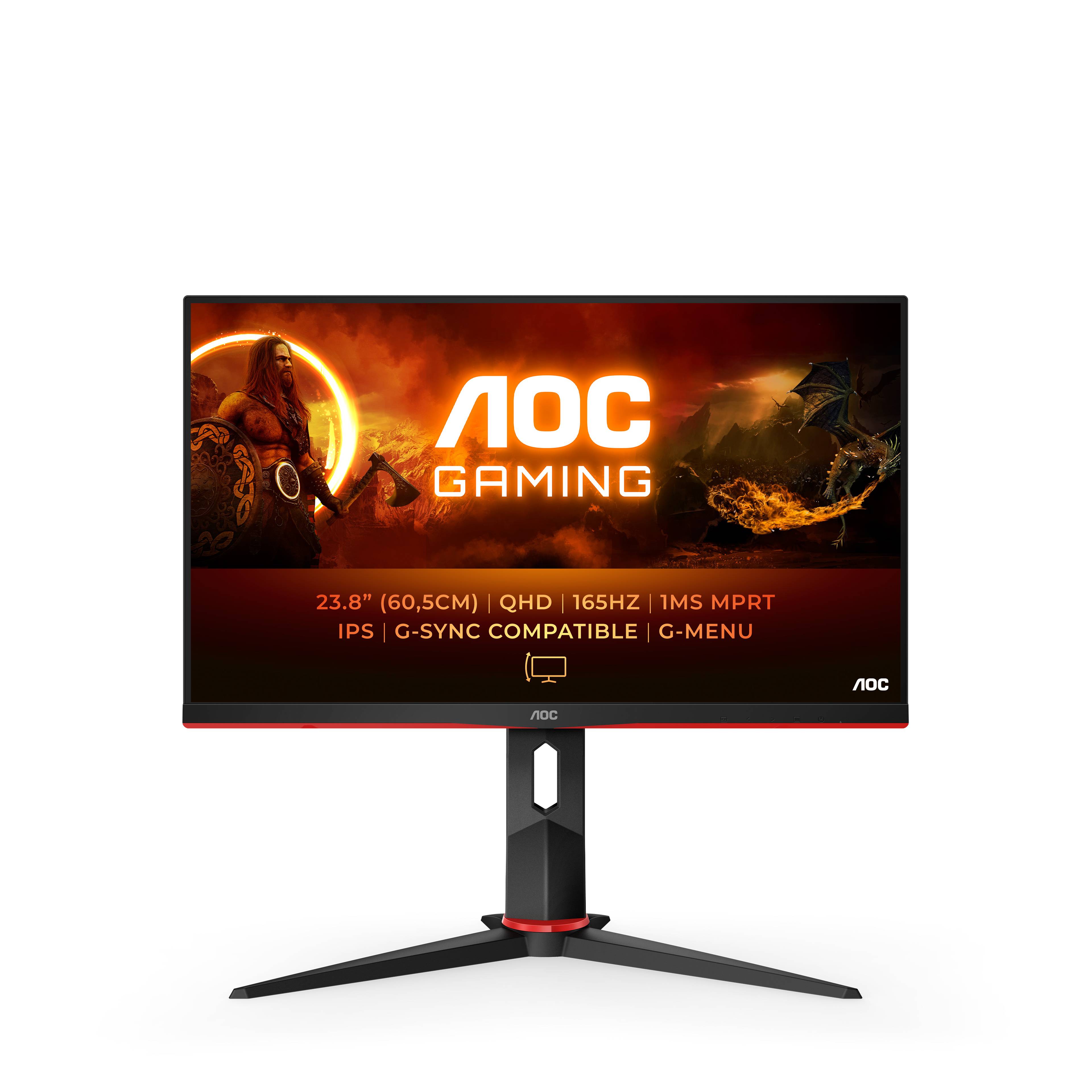 Rca Informatique - Image du produit : Q24G2A/BK 23.8IN IPS QHD 165HZ 350CD/1MS/2HDMI/DP