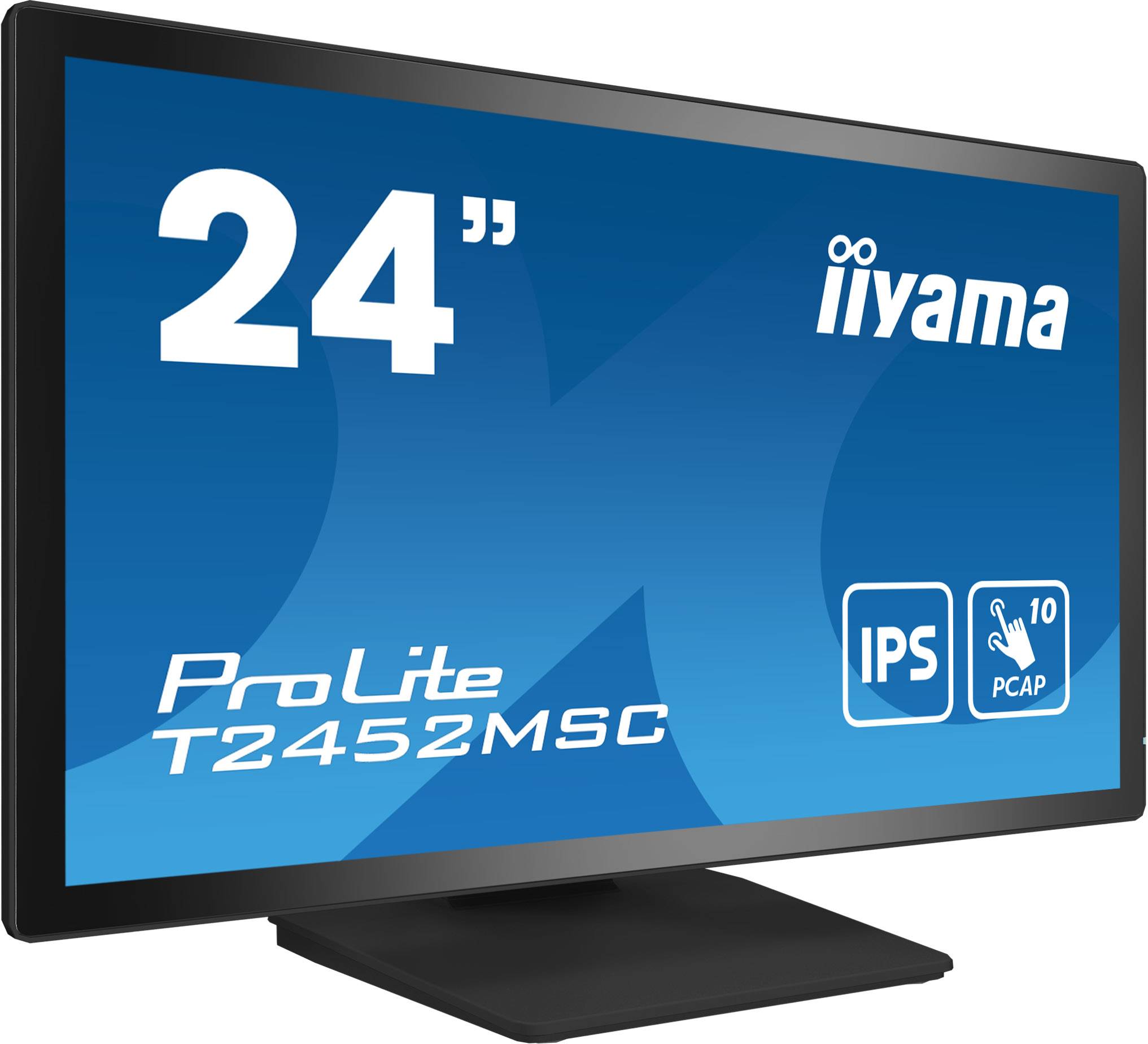 Rca Informatique - image du produit : T2452MSC-B1 23.8IN IPS FHD CAPACITIVE TOUCH/HDMI/DP/2USB