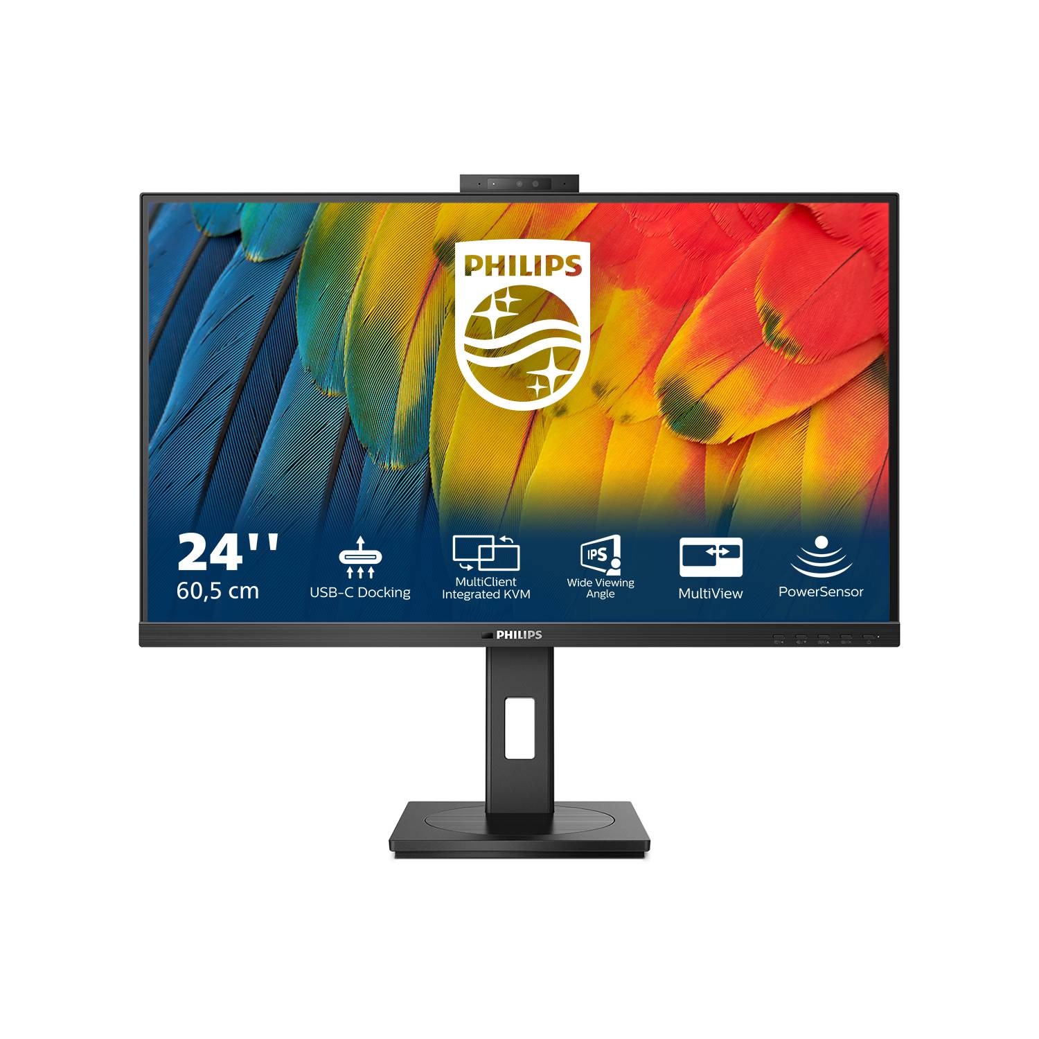 Rca Informatique - image du produit : 24B1U5301H/00 23.8IN IPS FHD 300CD/HDMI/DP/4USB/3USB-C/HAS