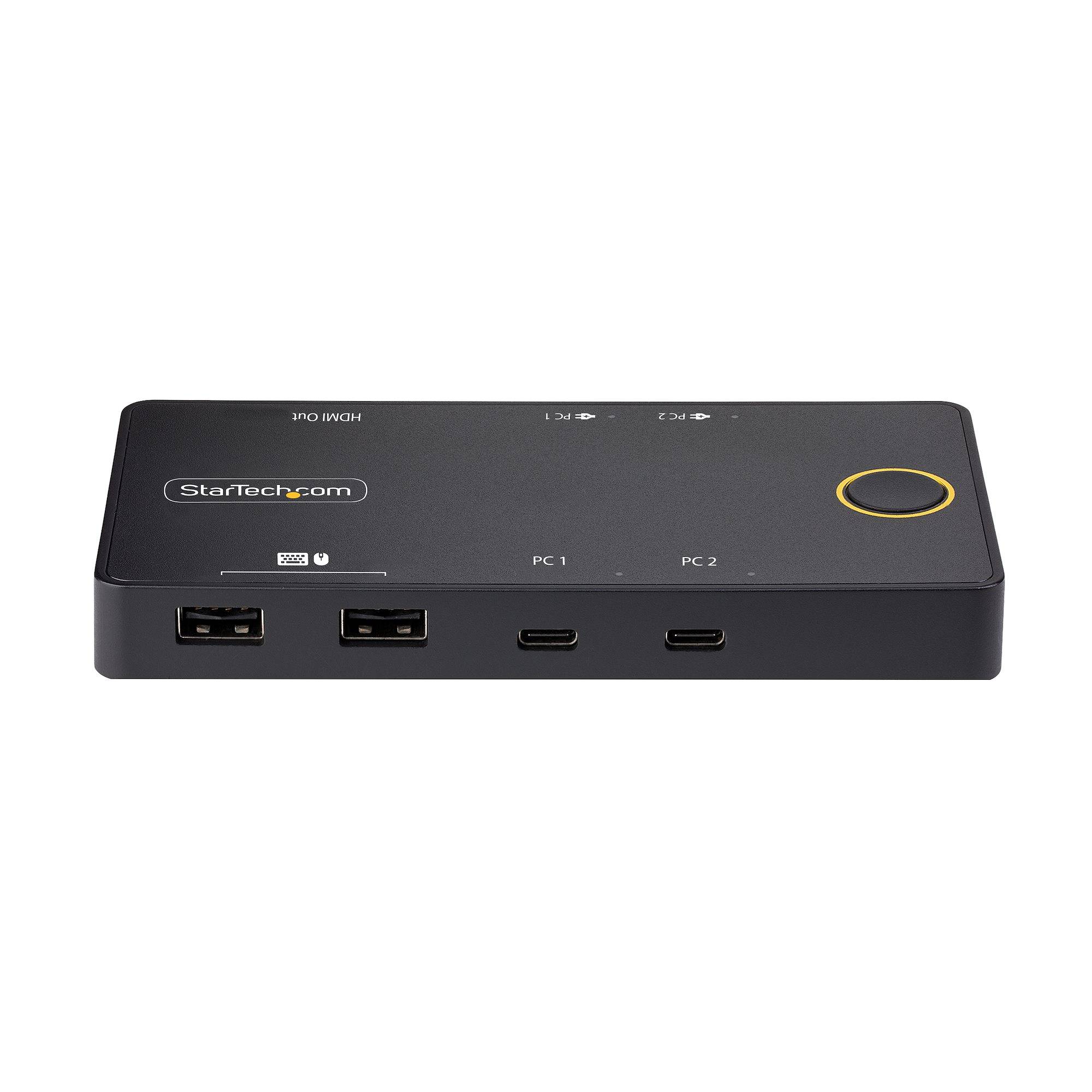 Rca Informatique - image du produit : USB-C KVM SWITCH 4K 60HZ -DUAL 100W PD PASS-THROUGH