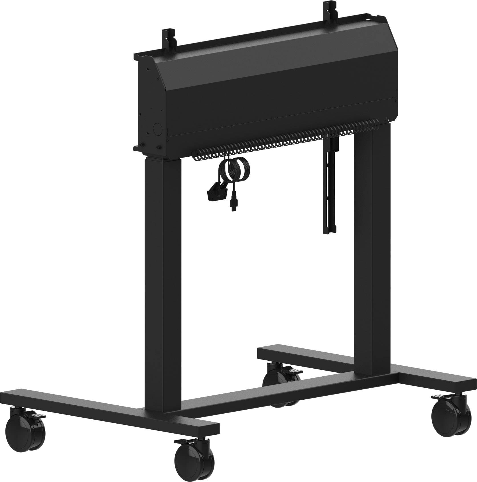 Rca Informatique - image du produit : ELECTRIC TWO-POST LIFT ON WHEELS FOR MONITORS UP TO 98IN 1