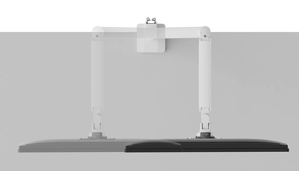 Rca Informatique - image du produit : NEXT SLIM DESK MOUNT SINGLE DISPLAY TOPFIX CLAMP/GROMM WHITE