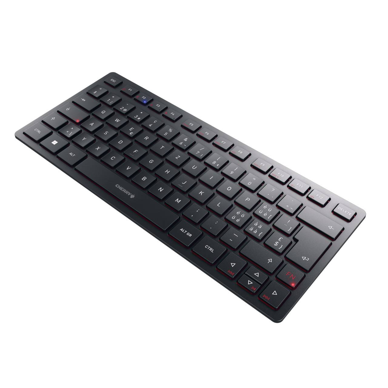 Rca Informatique - image du produit : CHERRY KW 9200 MINI WIRELESS KEYBOARD BLACK SWITZERLAND