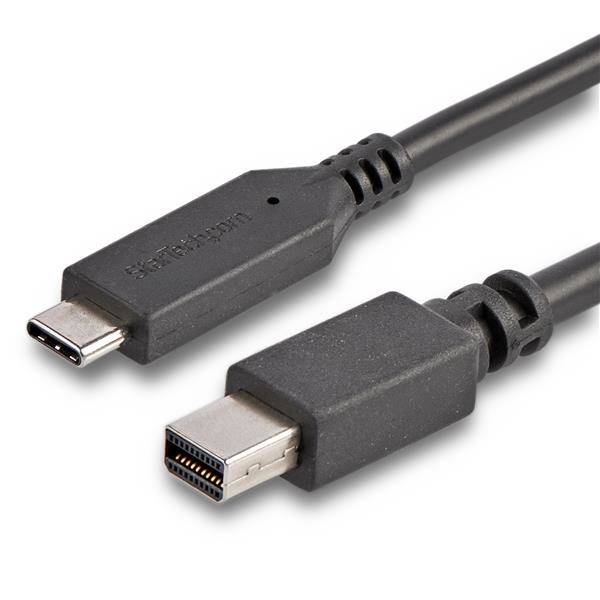 Rca Informatique - Image du produit : 1.8M / 6FT USB C TO MINI DP CABLE - 4K 60HZ - BLACK