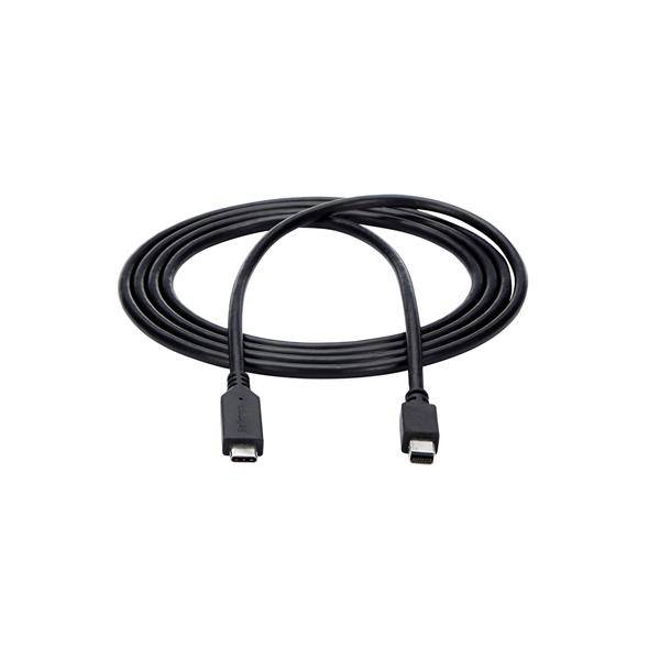 Rca Informatique - image du produit : 1.8M / 6FT USB C TO MINI DP CABLE - 4K 60HZ - BLACK