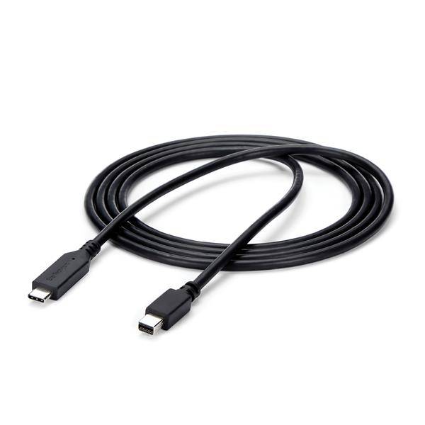 Rca Informatique - image du produit : 1.8M / 6FT USB C TO MINI DP CABLE - 4K 60HZ - BLACK