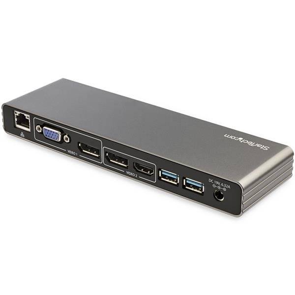 Rca Informatique - image du produit : DUAL 4K 60HZ THUNDERBOLT 3 DOCK MACBOOK PRO/WINDOWS DP/HDMI/VGA