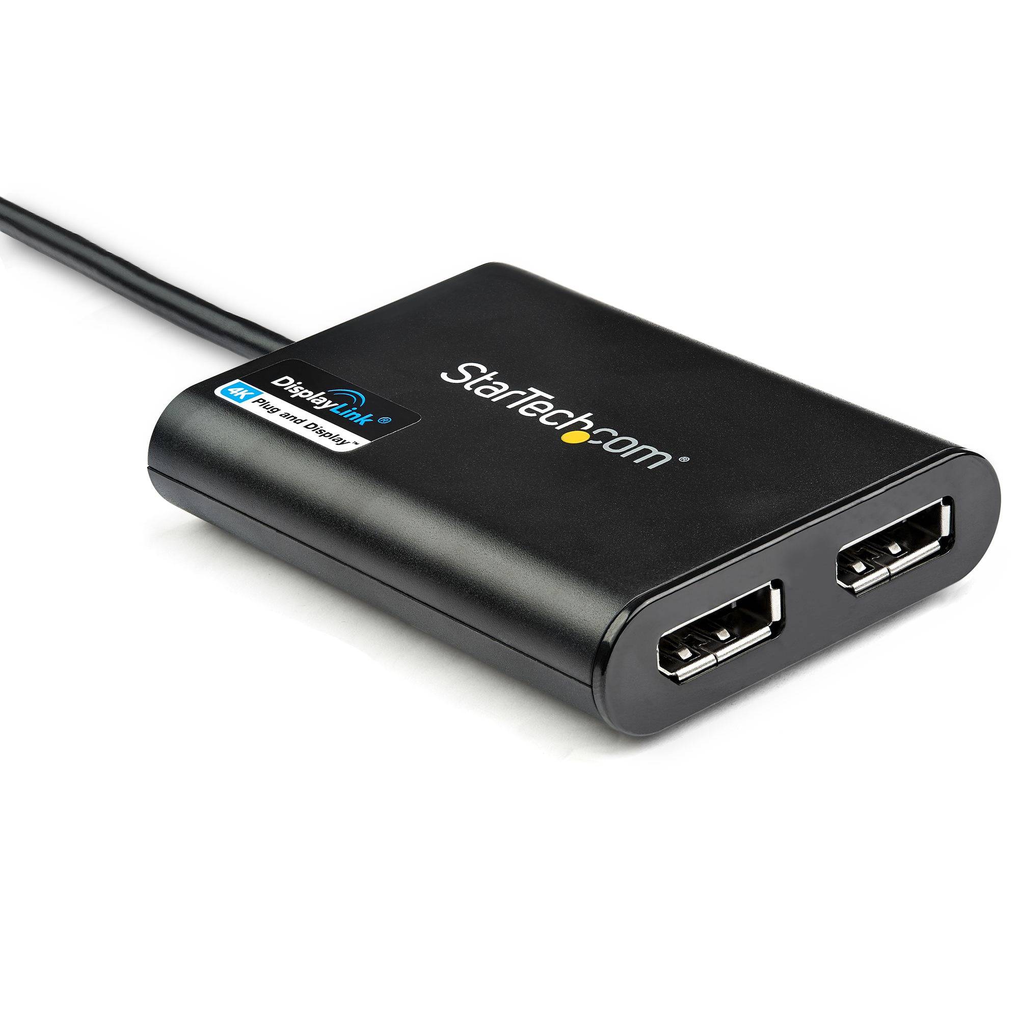 Rca Informatique - image du produit : USB TO DUAL DISPLAYPORT ADAPTER - 4K 60HZ - USB 3.0 (5GBPS)