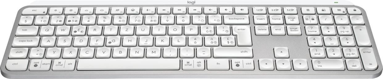 Rca Informatique - image du produit : MX KEYS S - PALE GREY - CH - BT - N/A - CENTRAL-419