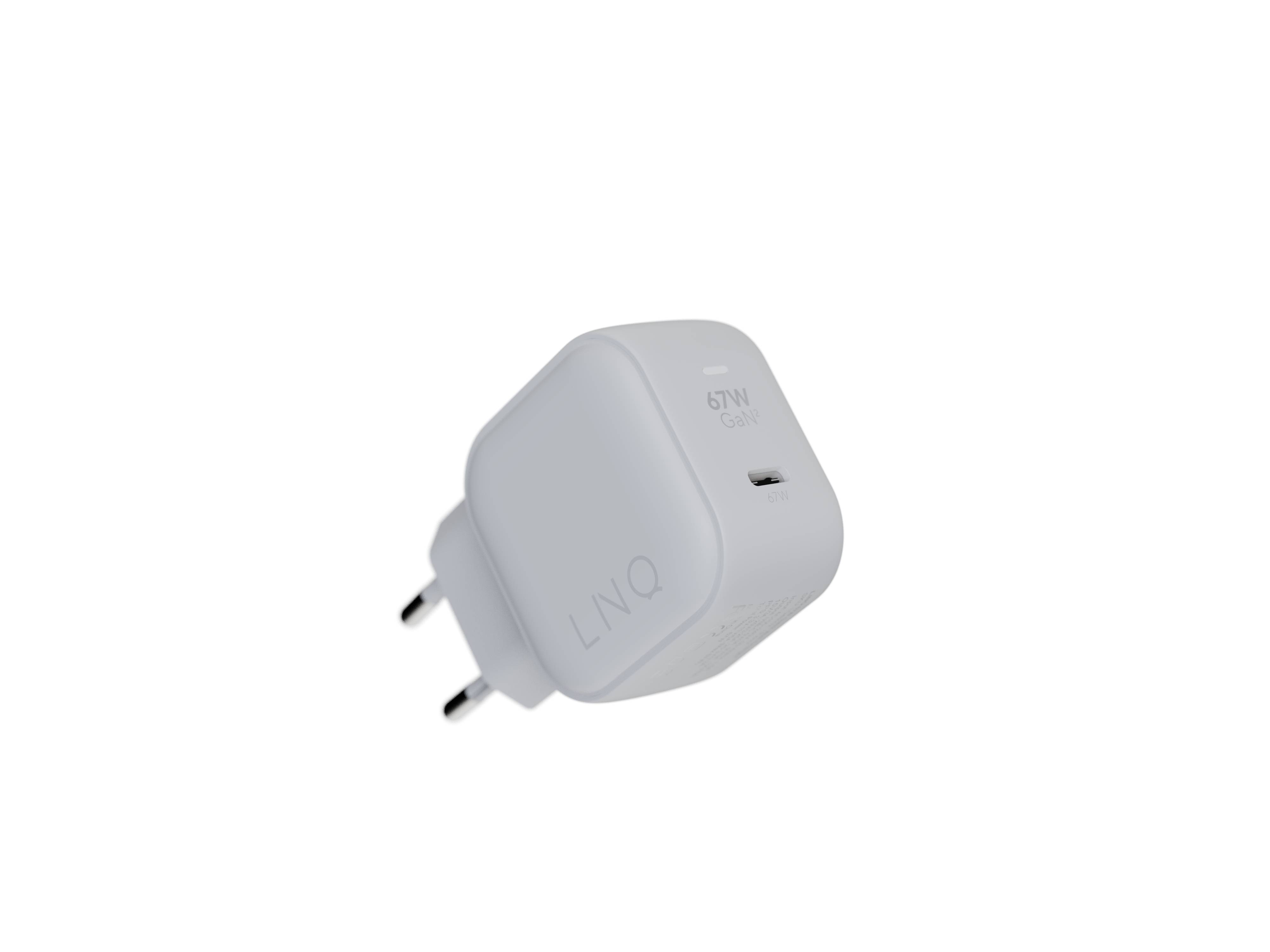 Rca Informatique - Image du produit : WALL CHARGER 67W GAN2 LINQ RECYCLED ABS WHITE