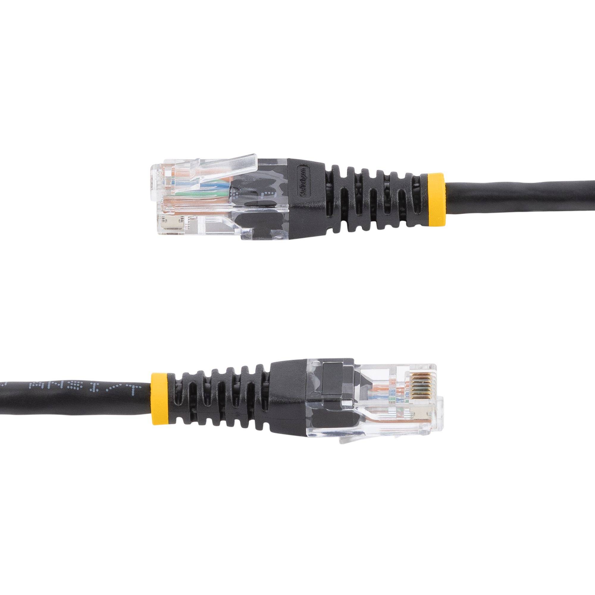 Rca Informatique - image du produit : CABLE PATCH UTP CAT5E NOIR MOULE